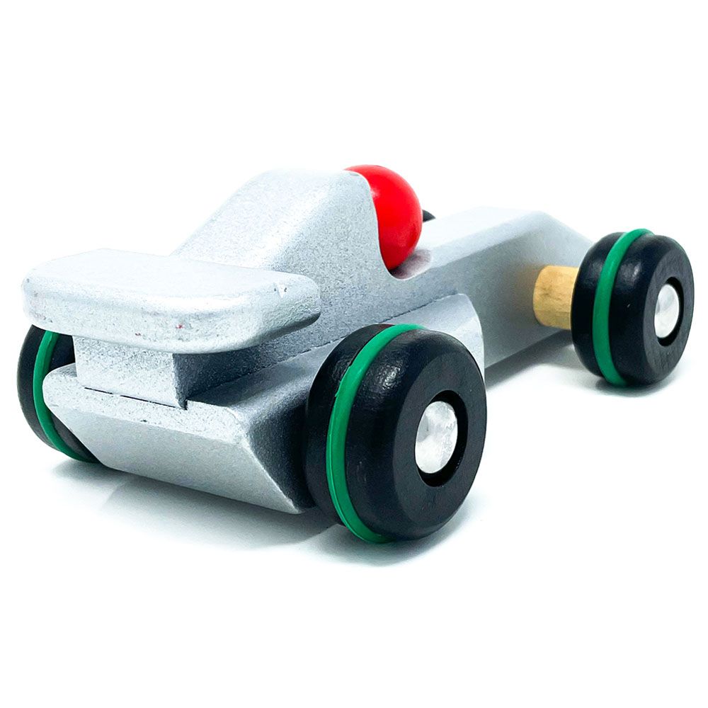 BAJO - Racing Wooden Car - Silver