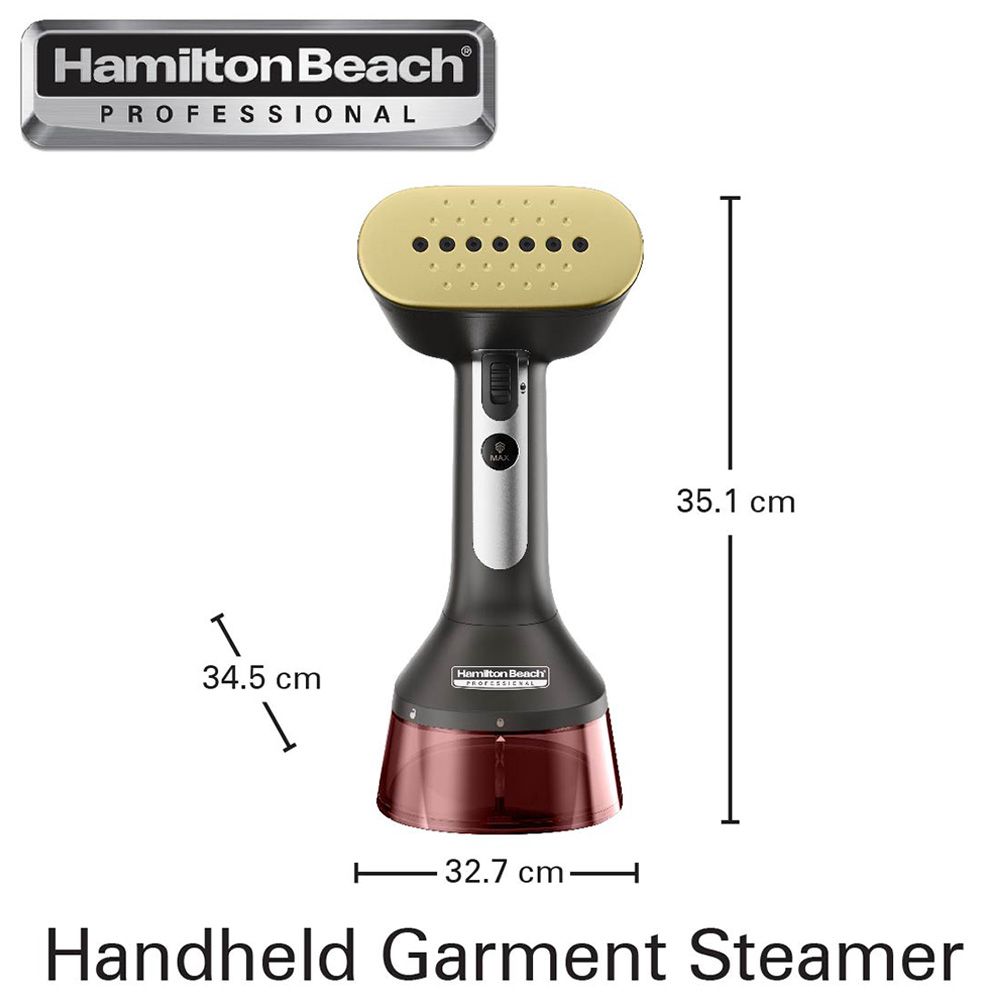 Hamilton Beach - Professional Handheld Garment Steamer w/ Brush