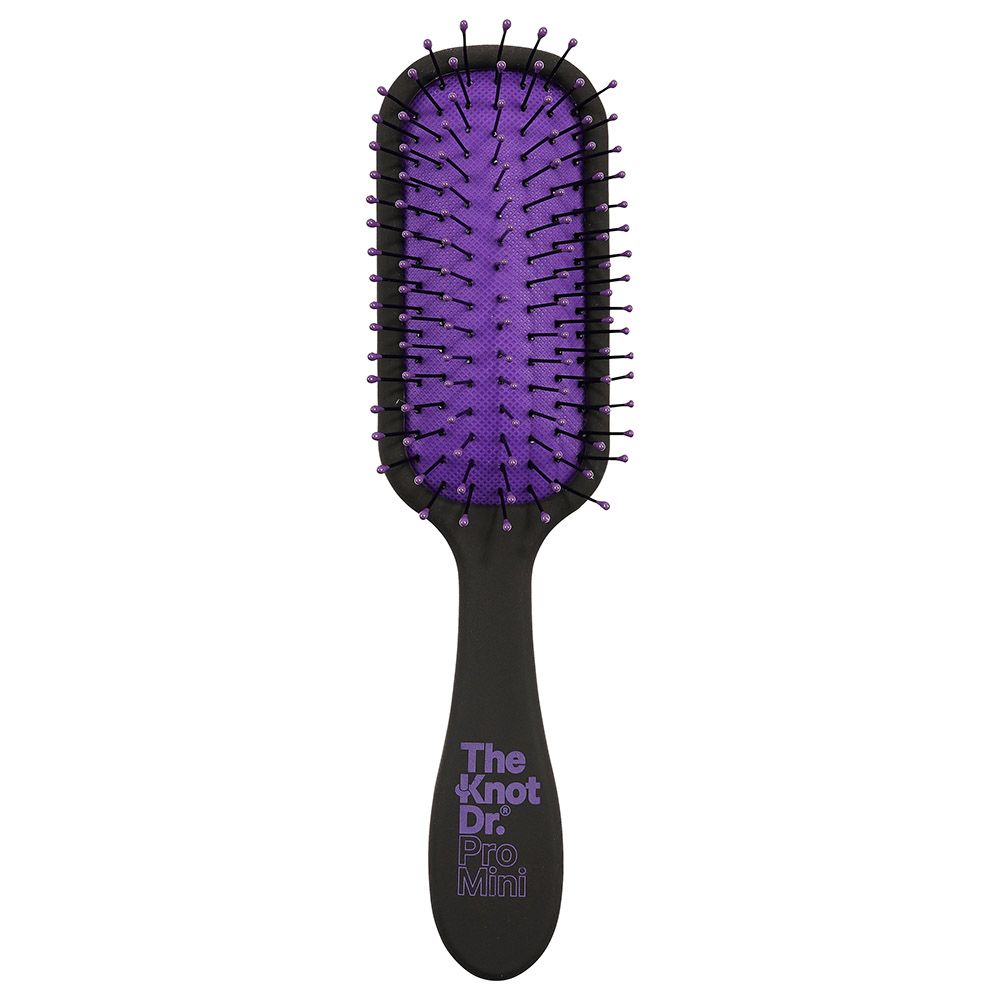 Knot Dr. - Pro Mini Hair Brush w/ Head Case - Periwinkle