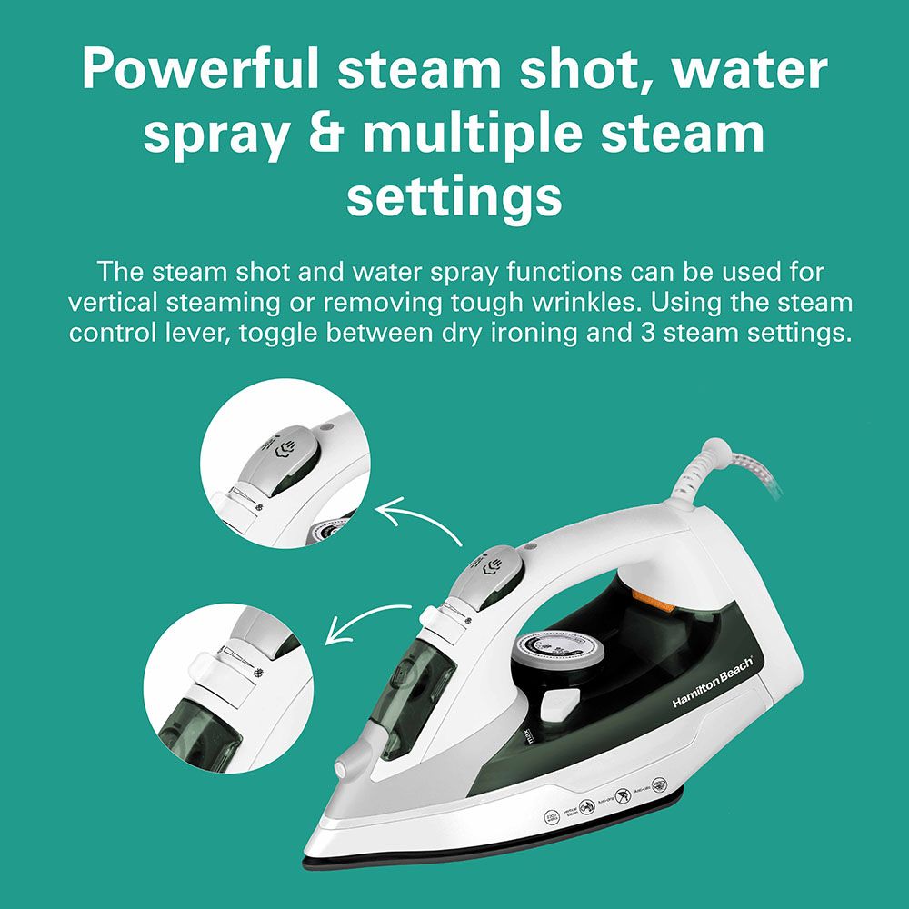 Hamilton Beach - Steam Iron - Green - 2200 W