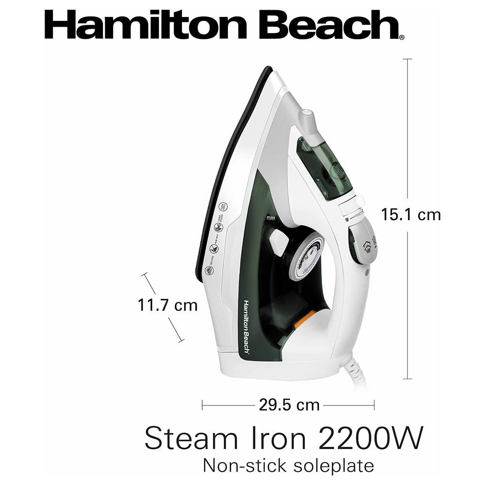 Hamilton Beach - Steam Iron - Green - 2200 W