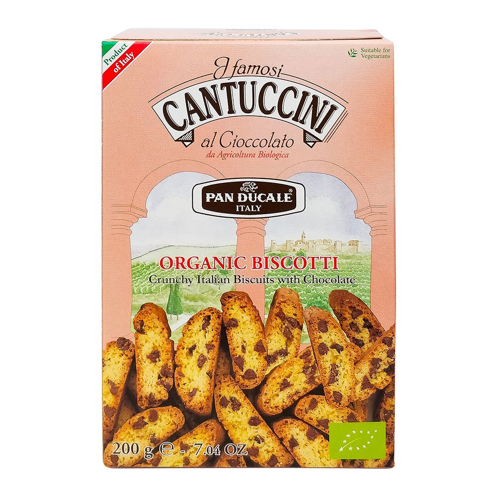 Pan Ducale Cantuccini Biscuits With Chocolate Organic 200g