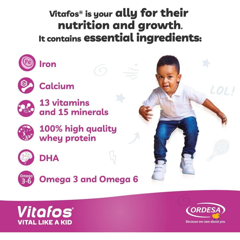 Vitafos Nutritional Formula Milk 400g 1 Year +  Vanilla