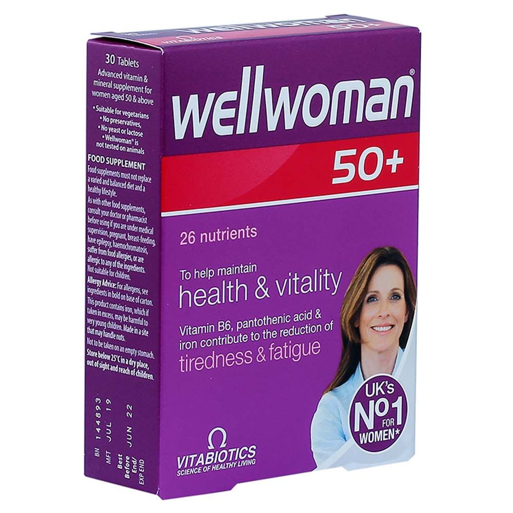 Vitabiotics - Wellwoman 50+ 30 Tablets