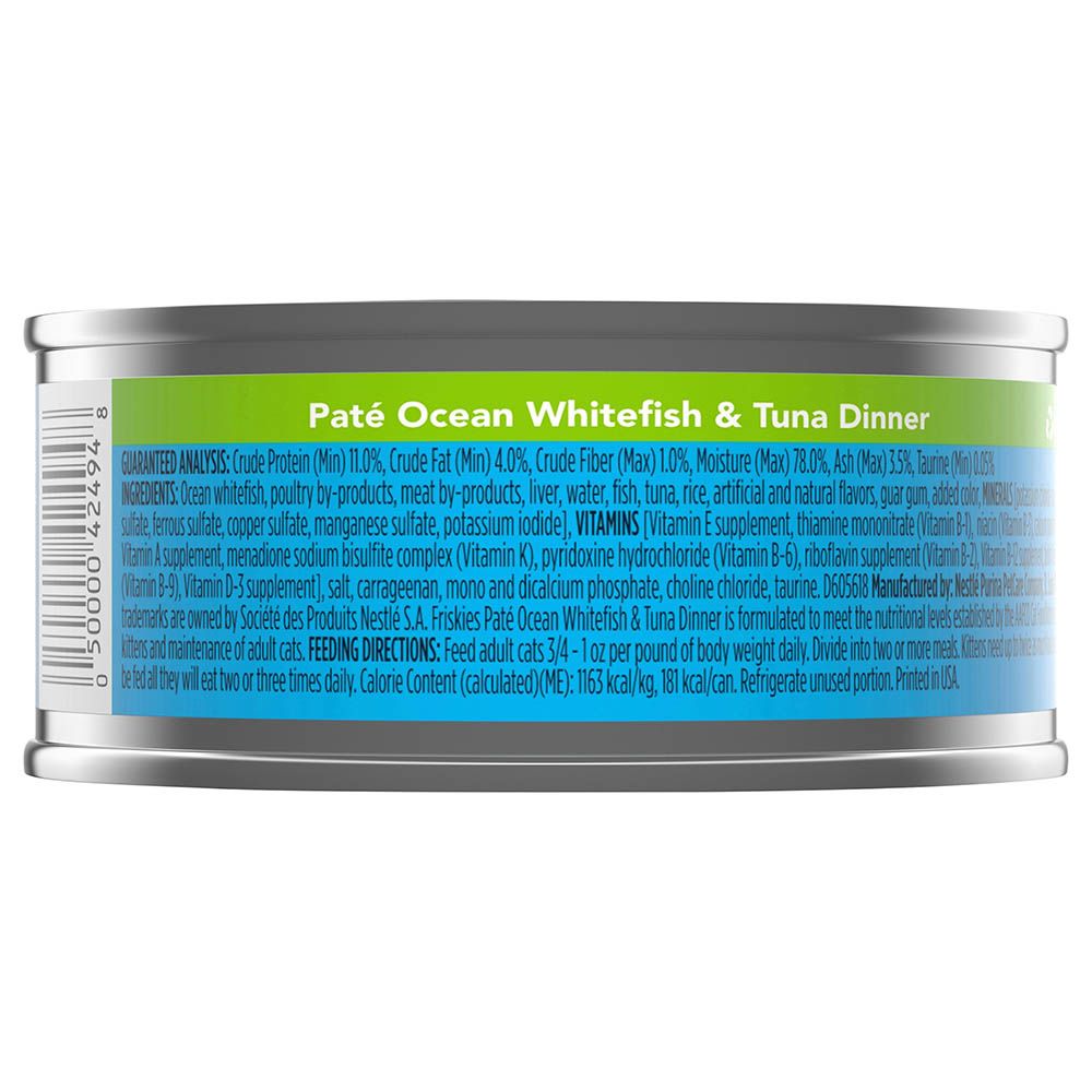 Purina - Friskies Pate Cat Food Ocean Whitefish Tuna Dinner