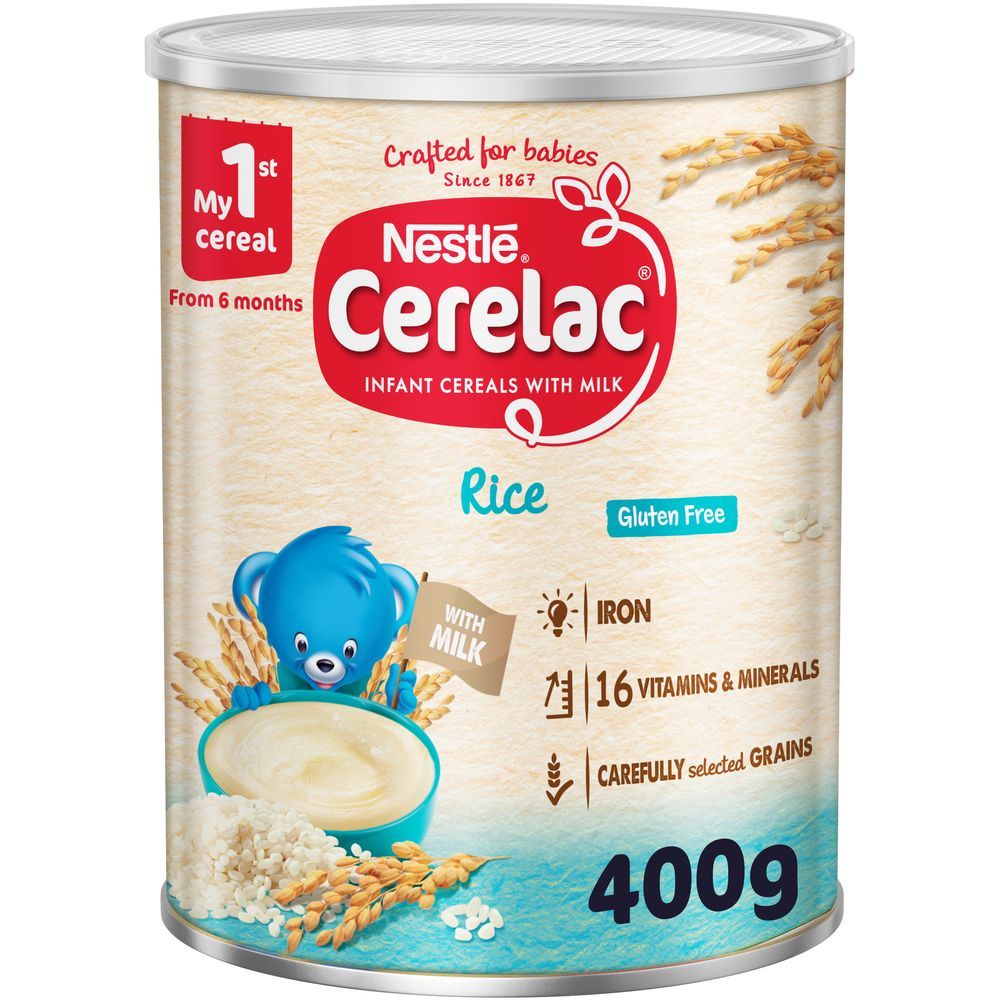 Nestle - Cerelac Infant Cereals With Iron+ Rice 400g Tin