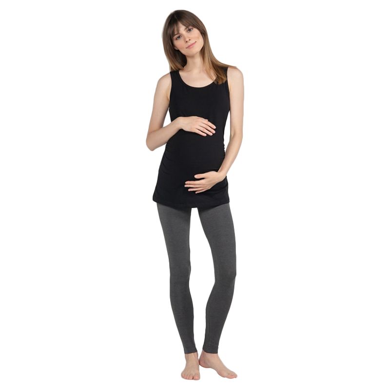 Blooming Blossom - Pregnancy Top Maternity T-Shirt - Black (Exclusive)