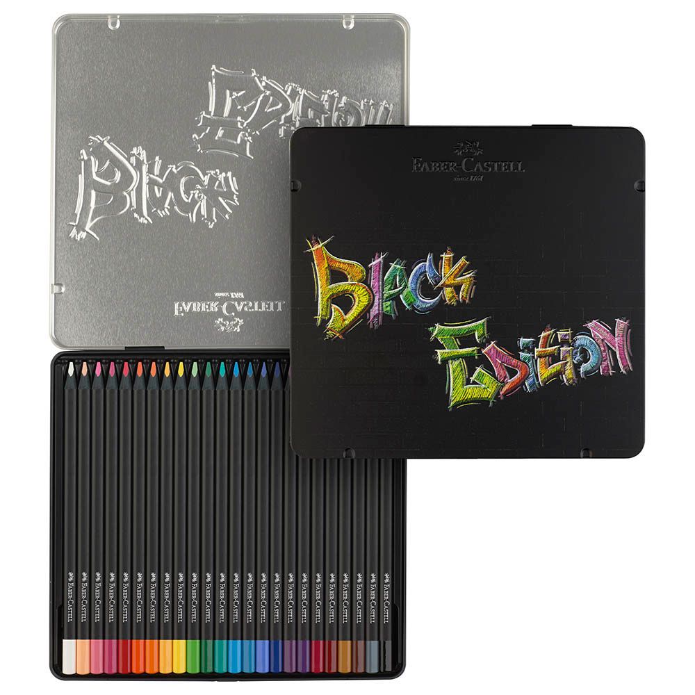 Faber-Castell - Black Edition Col Pencil - 24Pcs