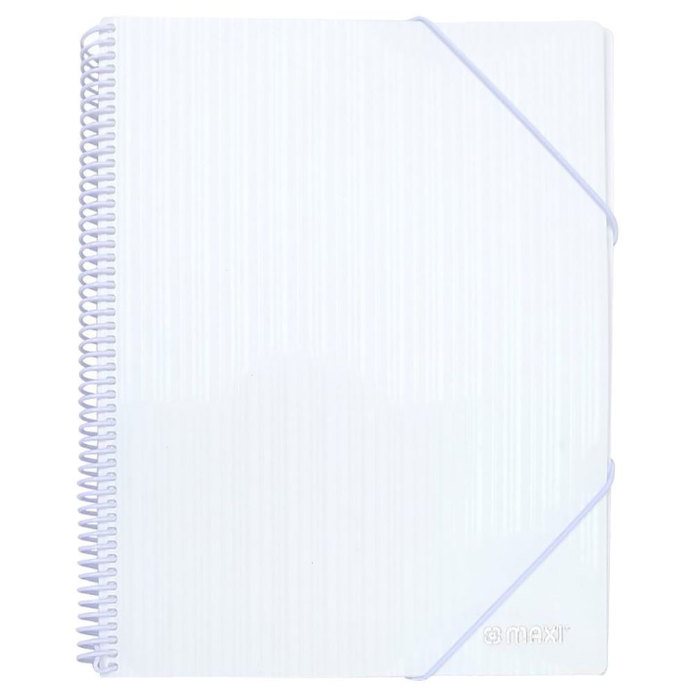 Maxi - Spiral Display Book - 20 Pocket - White