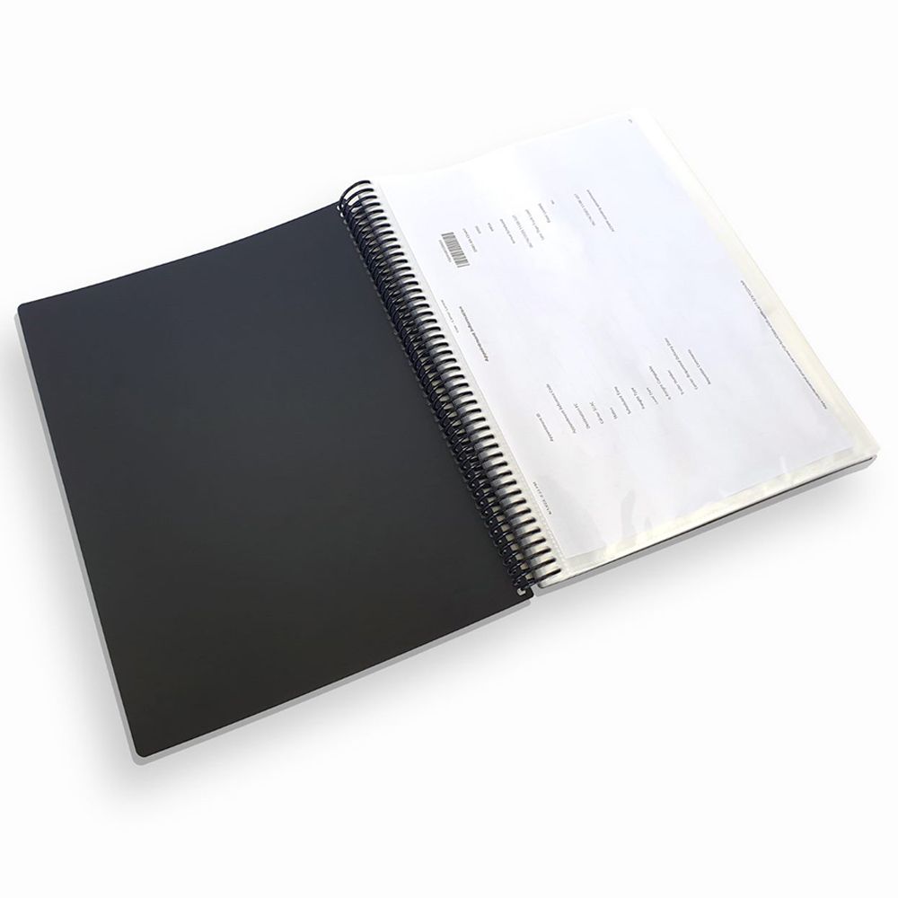 Maxi - Spiral Display Book - 20 Pocket - White