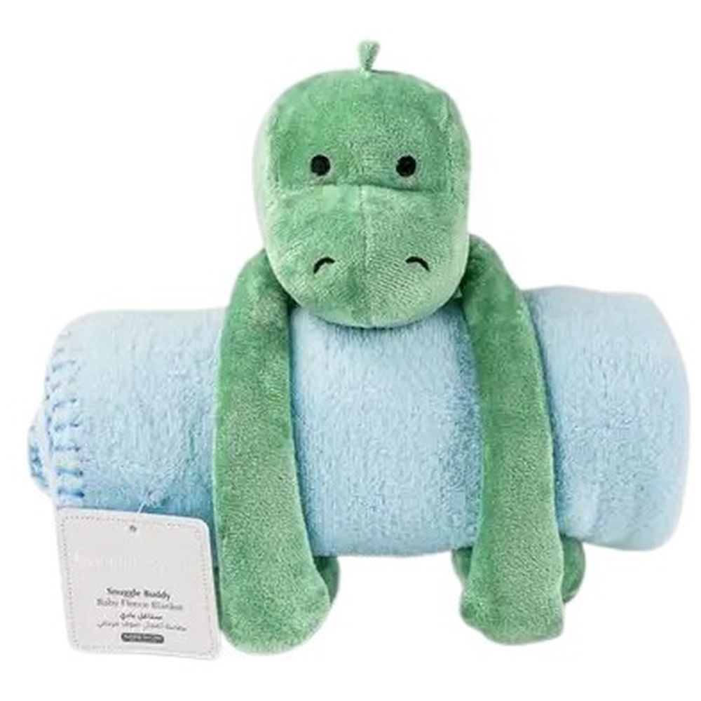 Bumble & Bird - Snuggle Buddy Baby Fleece Blanket with Travel Toy - Dino (Exclusive)