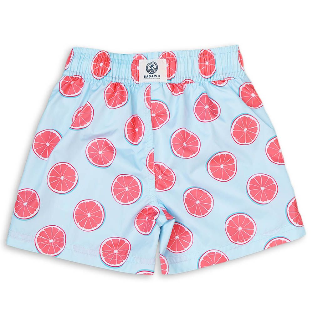 Badawii Beachwear - Boy Swim Short - Sweet Pomelo - Light Blue 