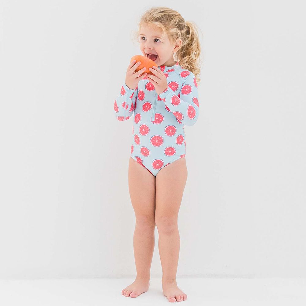 Badawii Beachwear - Girl Swimsuit - Sweet Pomelo - Light Blue 