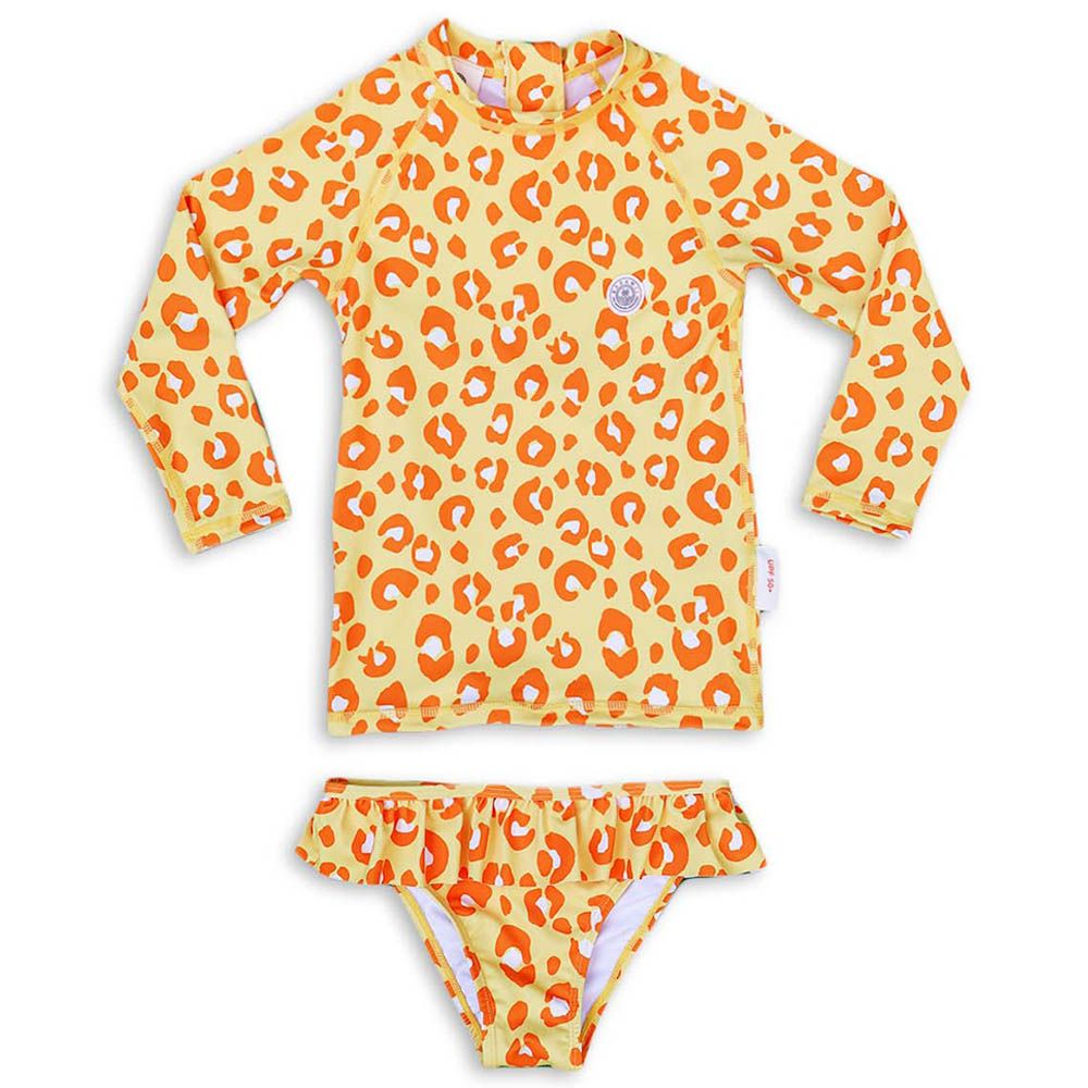 Badawii Beachwear - Girl 2pc-Set - Animal Print - Yellow