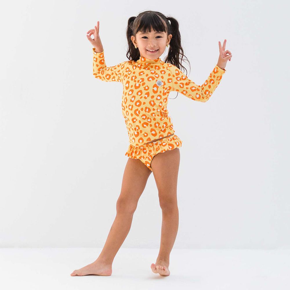 Badawii Beachwear - Girl 2pc-Set - Animal Print - Yellow