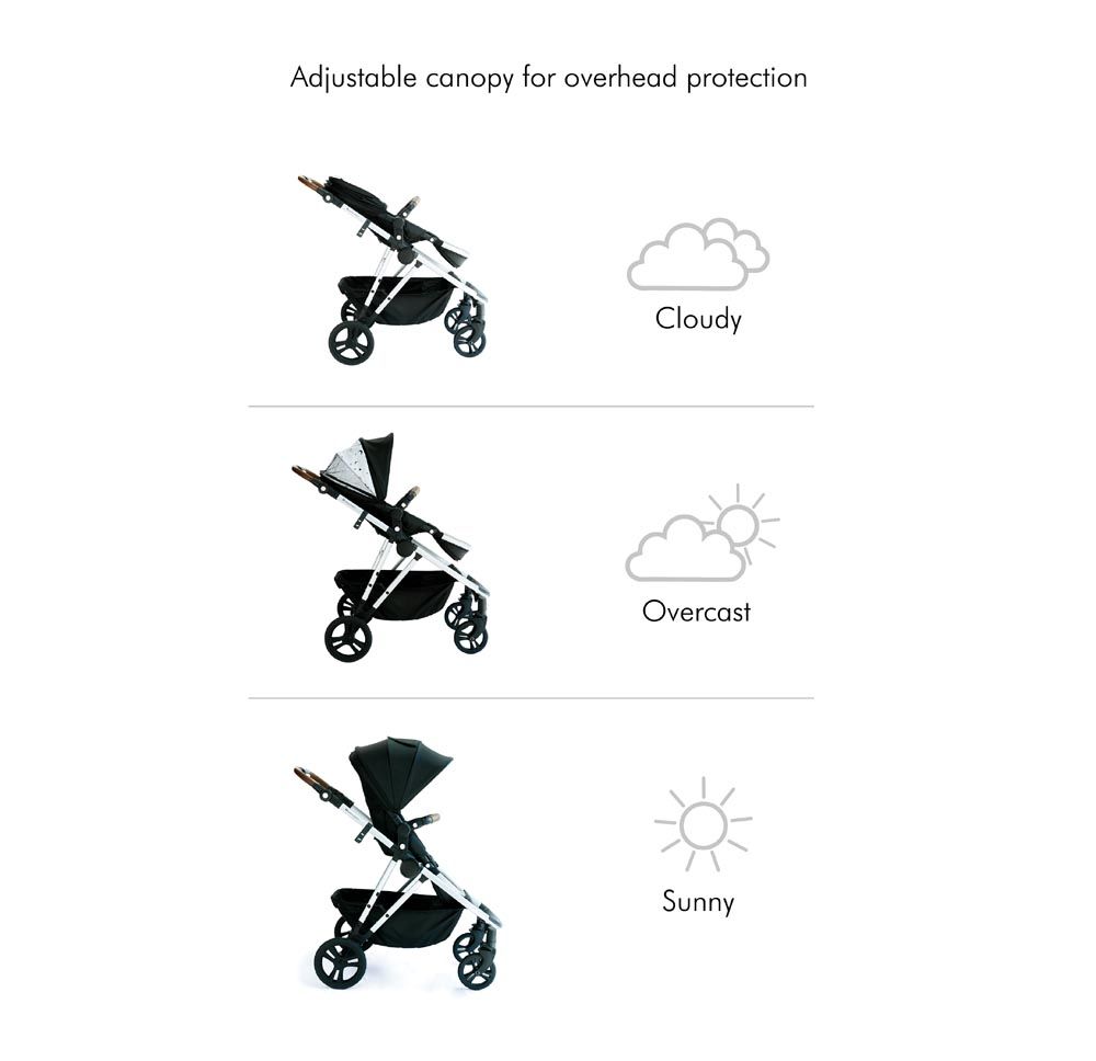 Bumble & Bird - Dove Complete Stroller - Black (Exclusive)