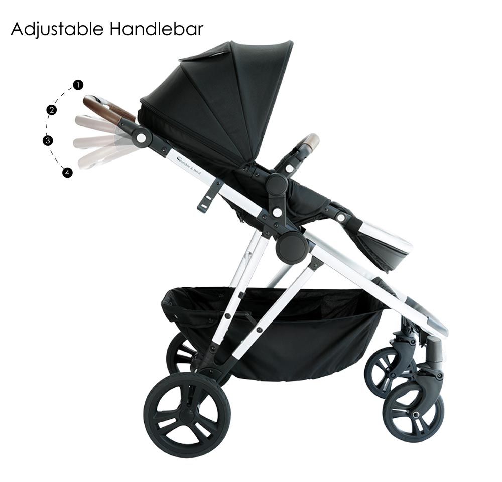 Bumble & Bird - Dove Complete Stroller - Black (Exclusive)