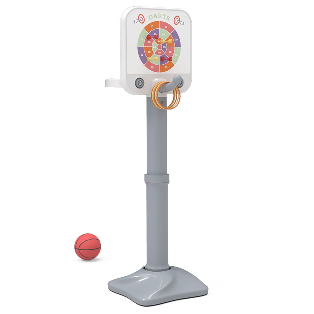 Buddiez - 3-in-1 Basketball Stand, Darts & Ring Toss Stand  (Exclusive)