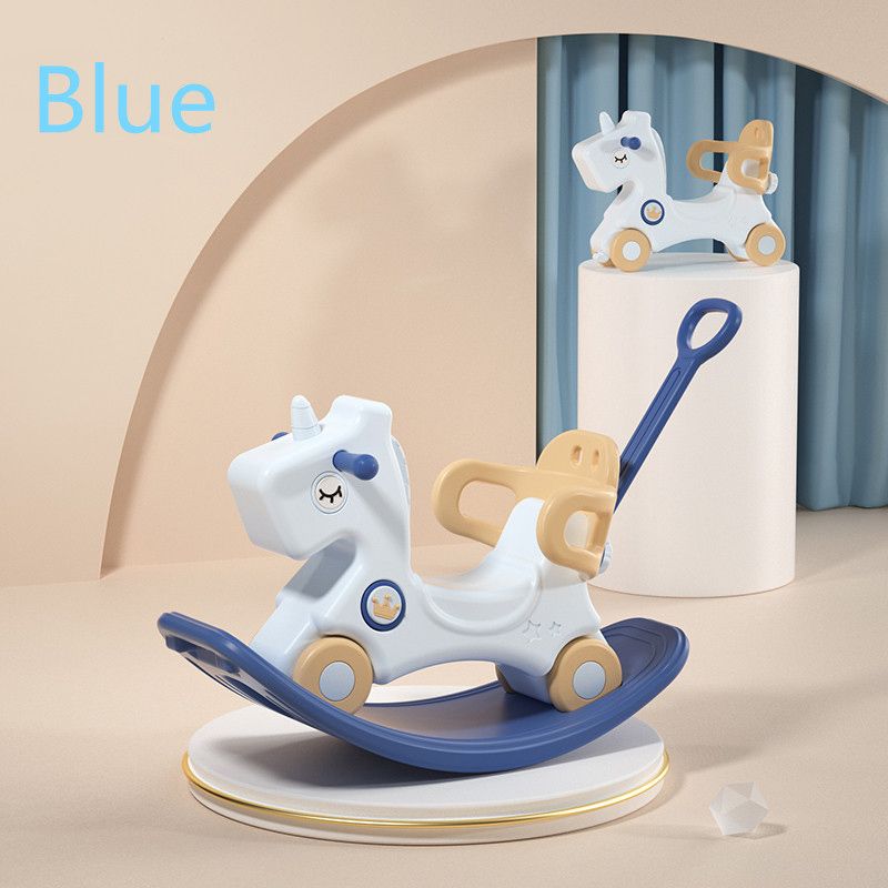 Little Learners - 4-in-1 Kid's Rocking Horse - Blue (Exclusive)