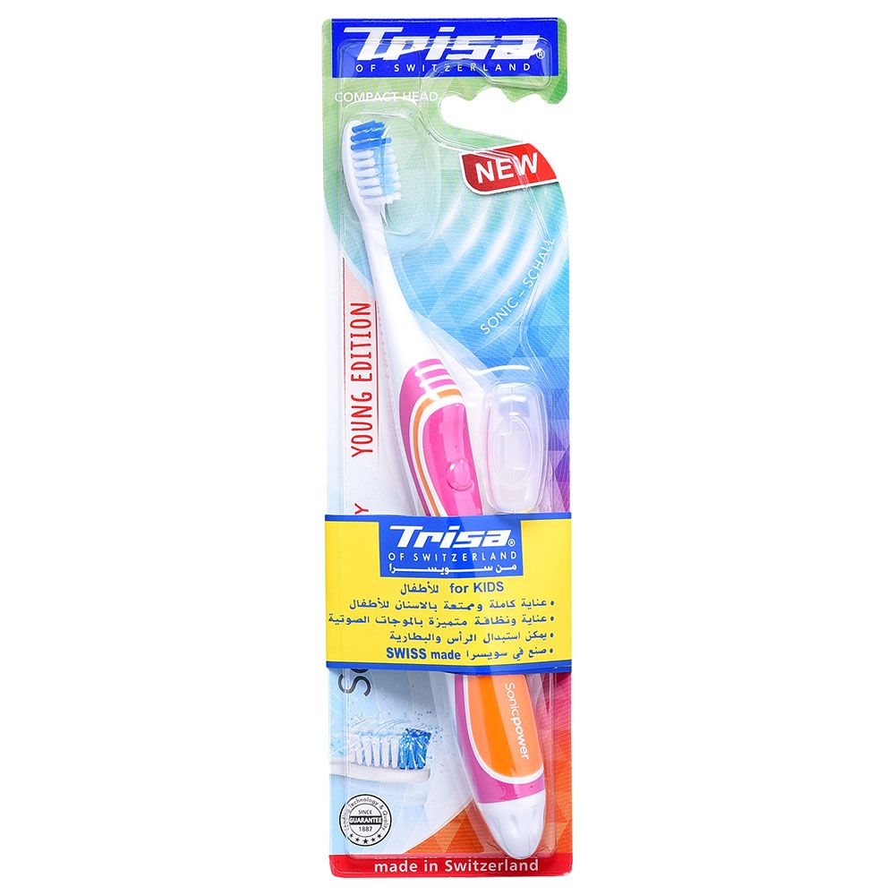 Trisa - Sonic Power Junior Electric Toothbrush - Pink