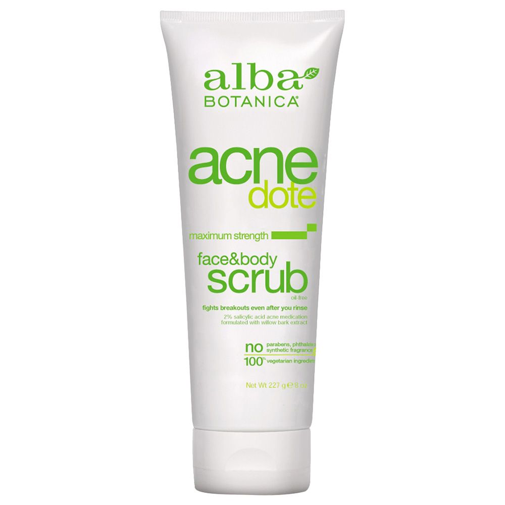 Alba Botanica Acnedote Face & Body Scrub 227g