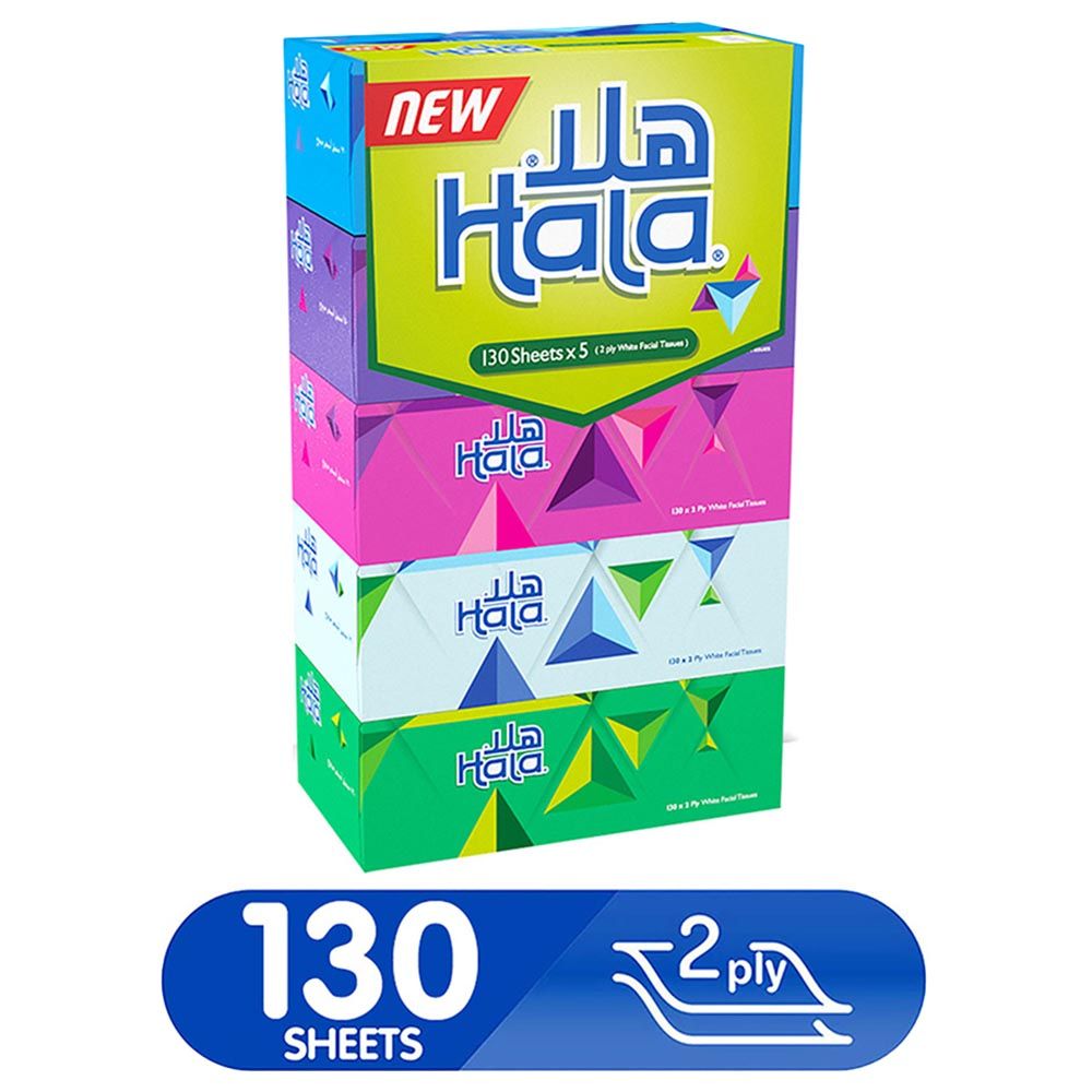 Hala - Facial Tissue - 130 Sheets