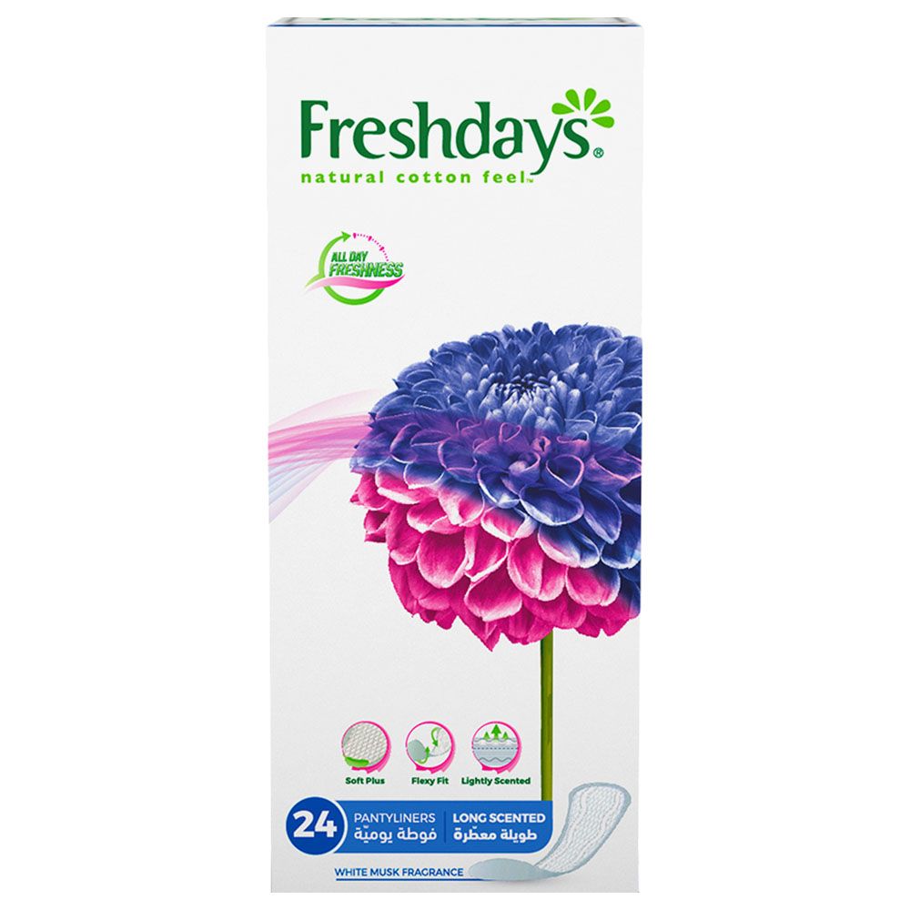 Freshdays - Daily Liners Long Scented - 24 Pads