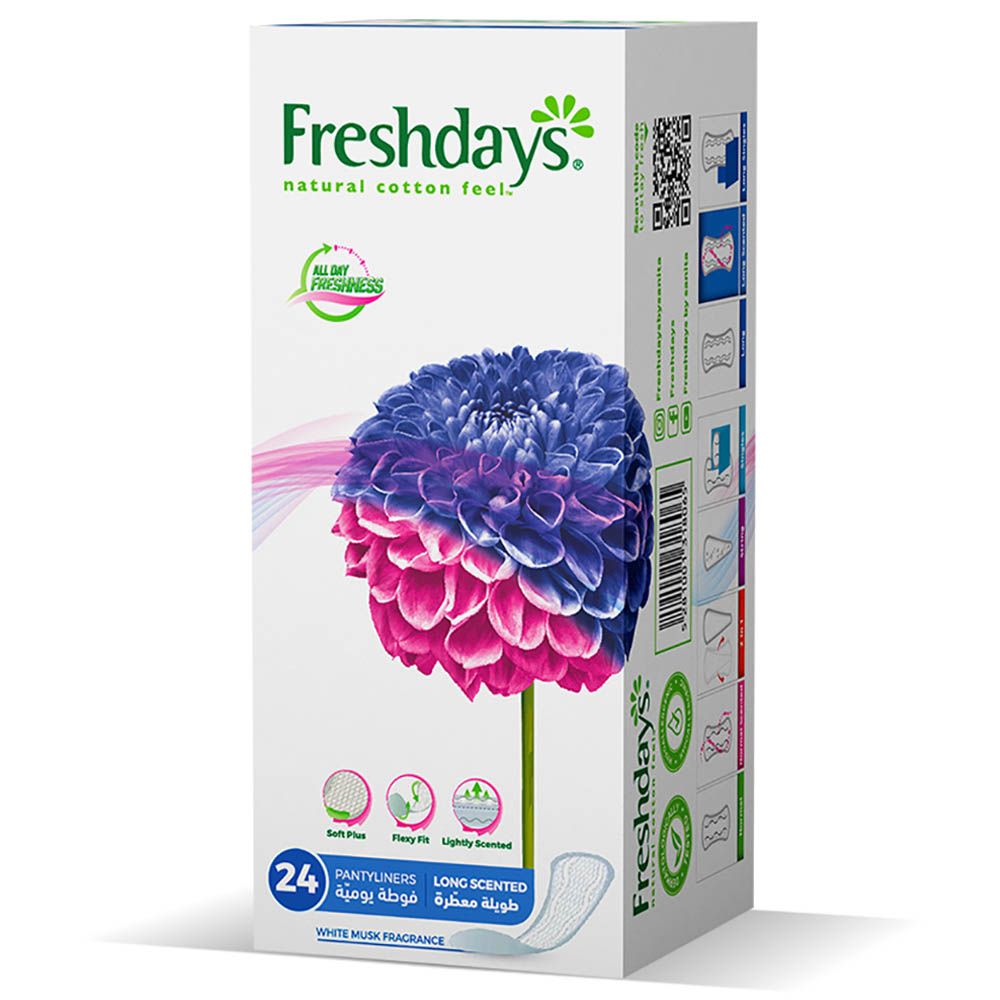 Freshdays - Daily Liners Long Scented - 24 Pads