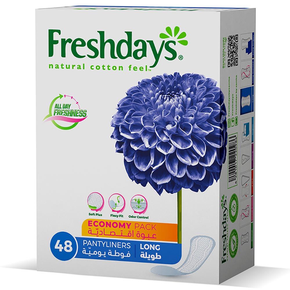 Freshdays - Daily Liners Long - 48 Pads