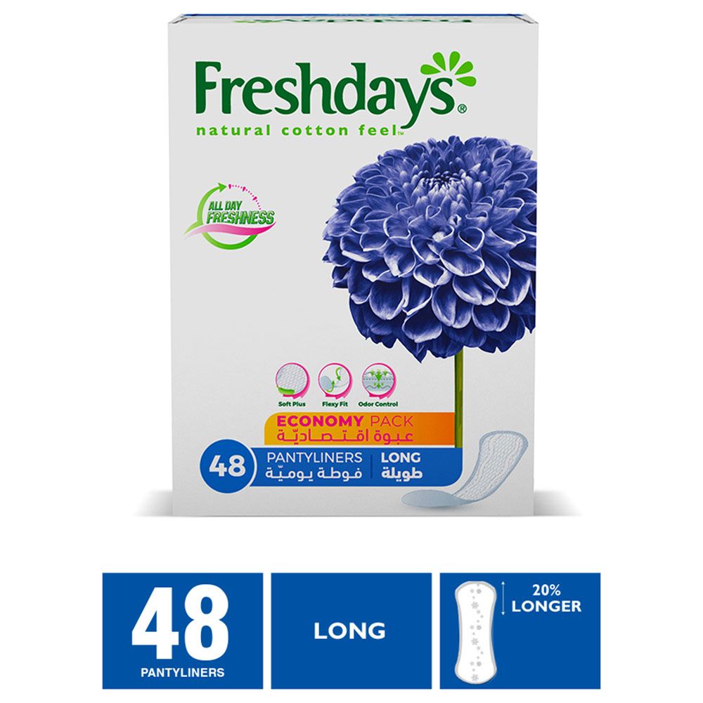 Freshdays - Daily Liners Long - 48 Pads