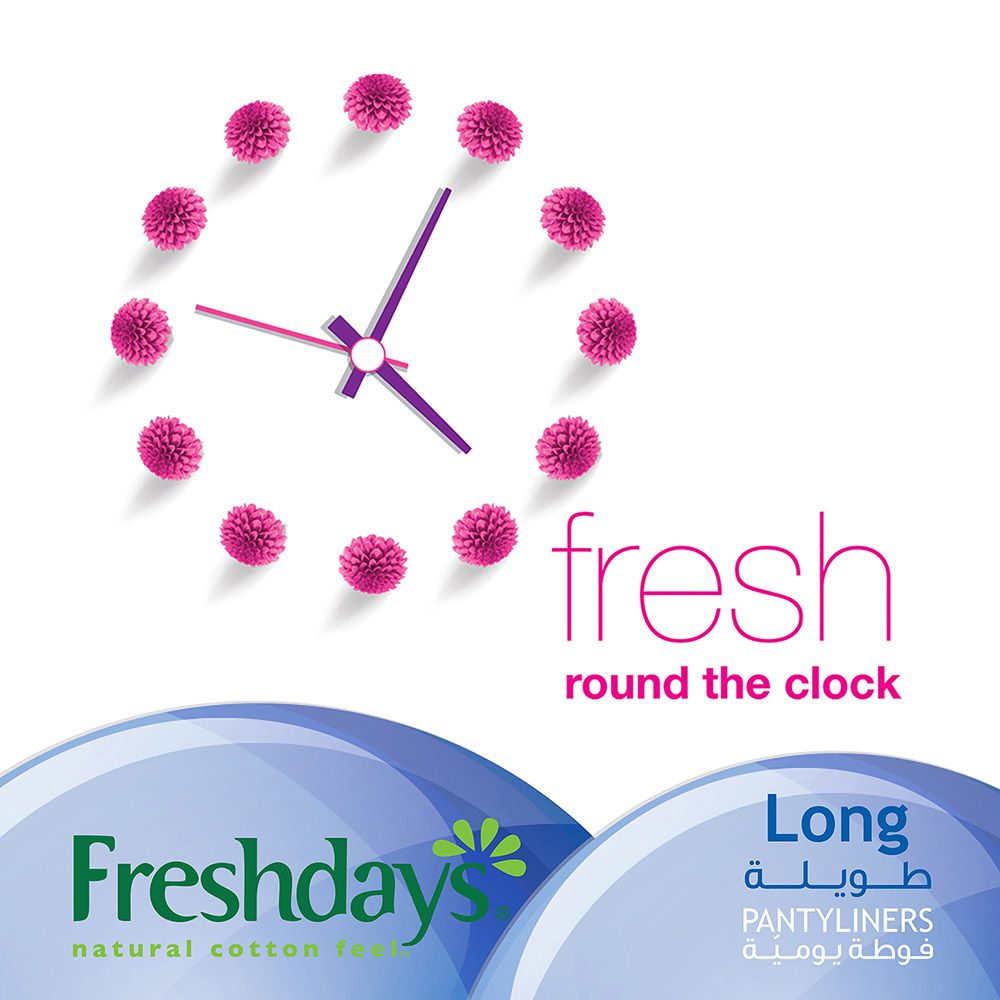 Freshdays - Daily Liners Long - 48 Pads