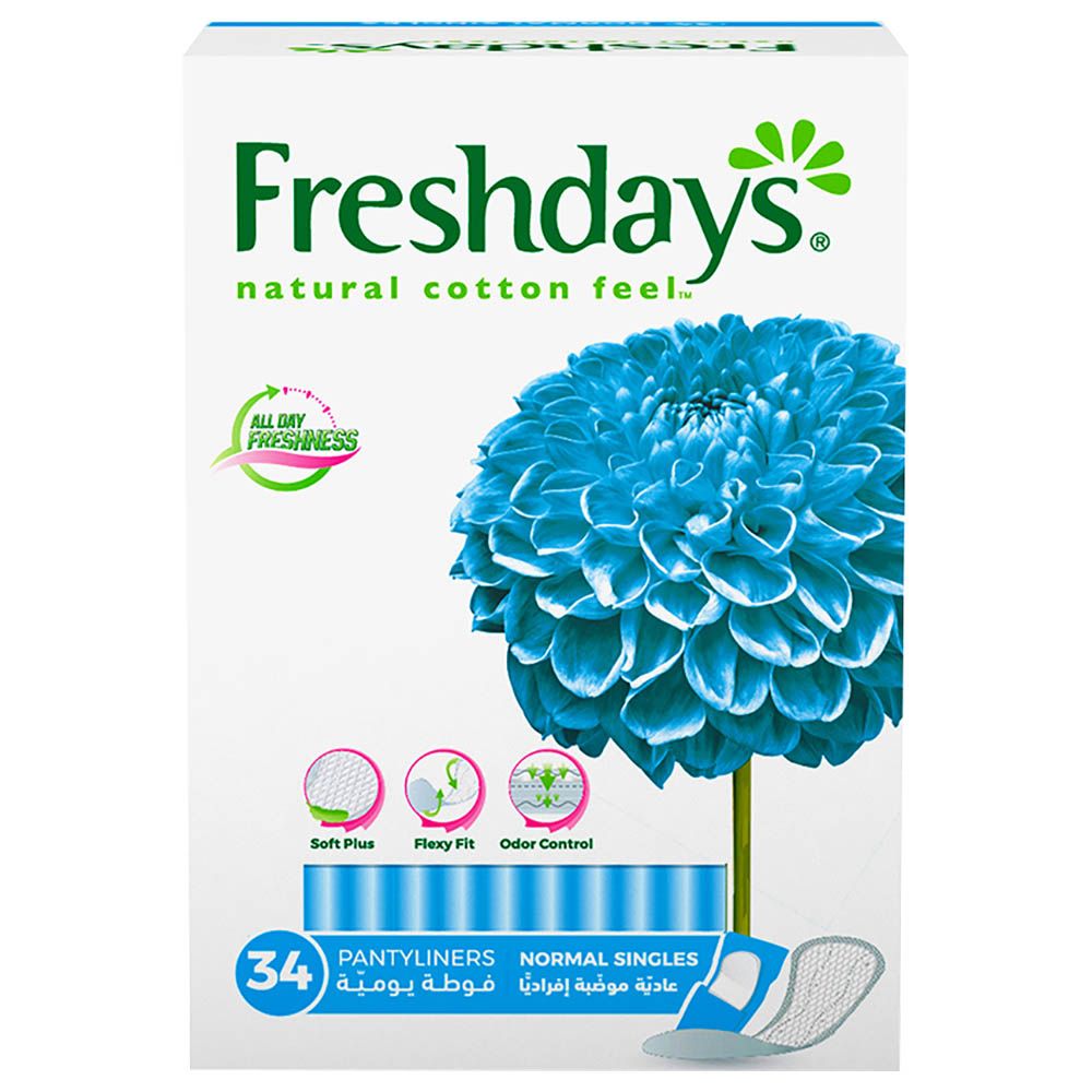 Freshdays - Daily Liners Normal Singles 34pcs