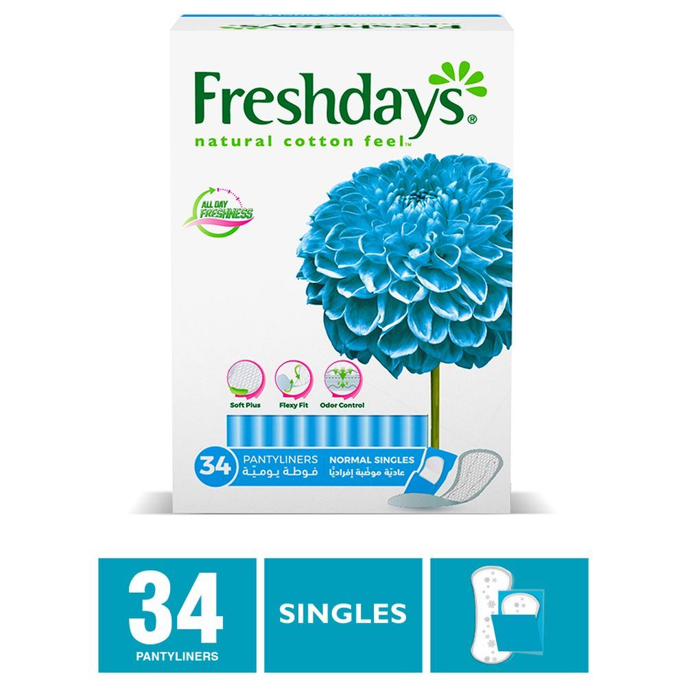 Freshdays - Daily Liners Normal Singles 34pcs