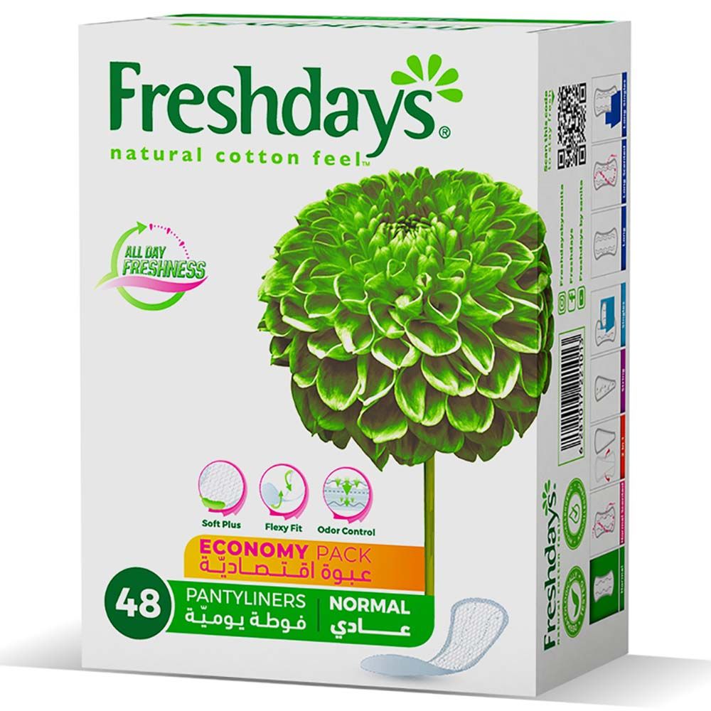 Freshdays - Daily Liners Normal - 48 Pads