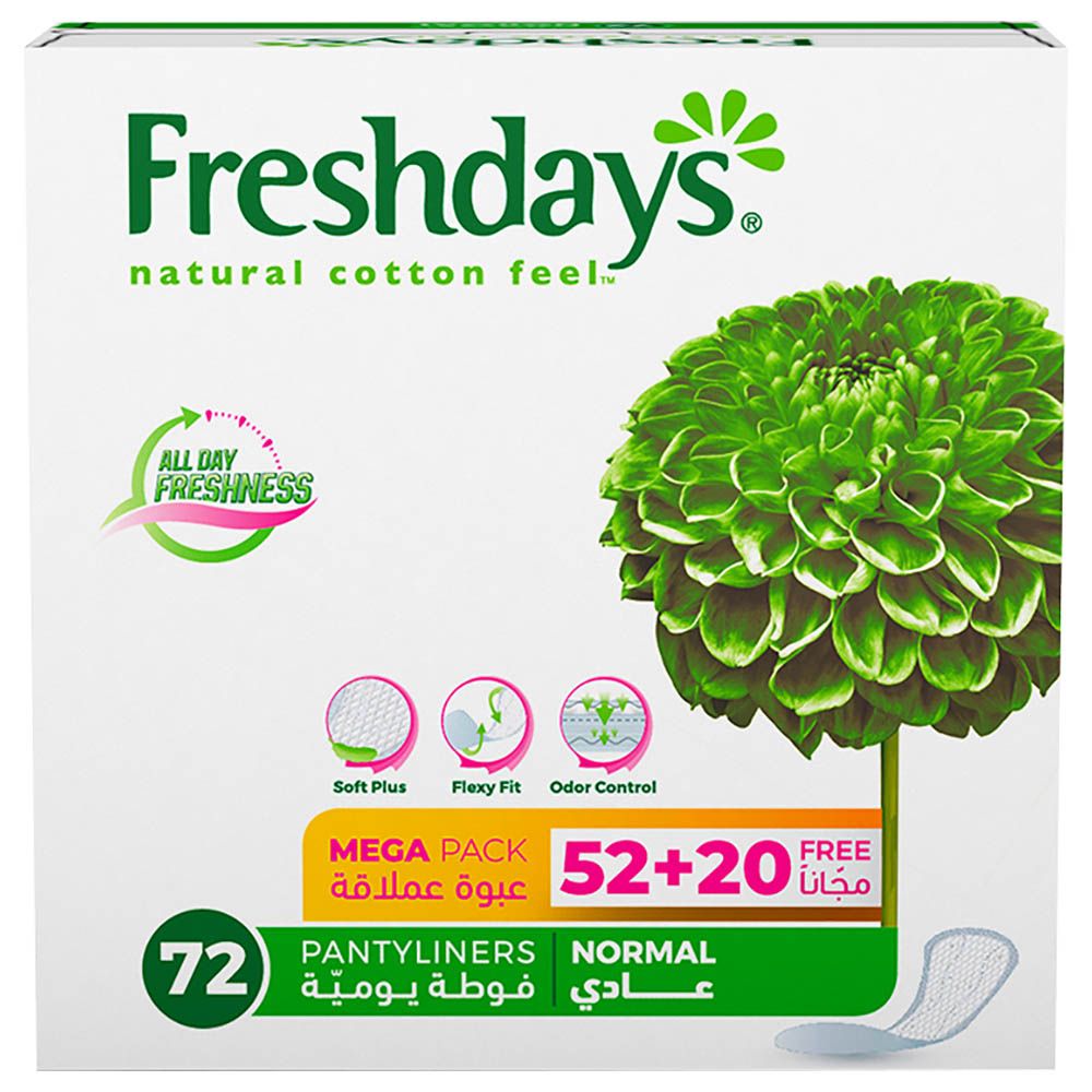 Freshdays Daily Liners Normal 72 Pads