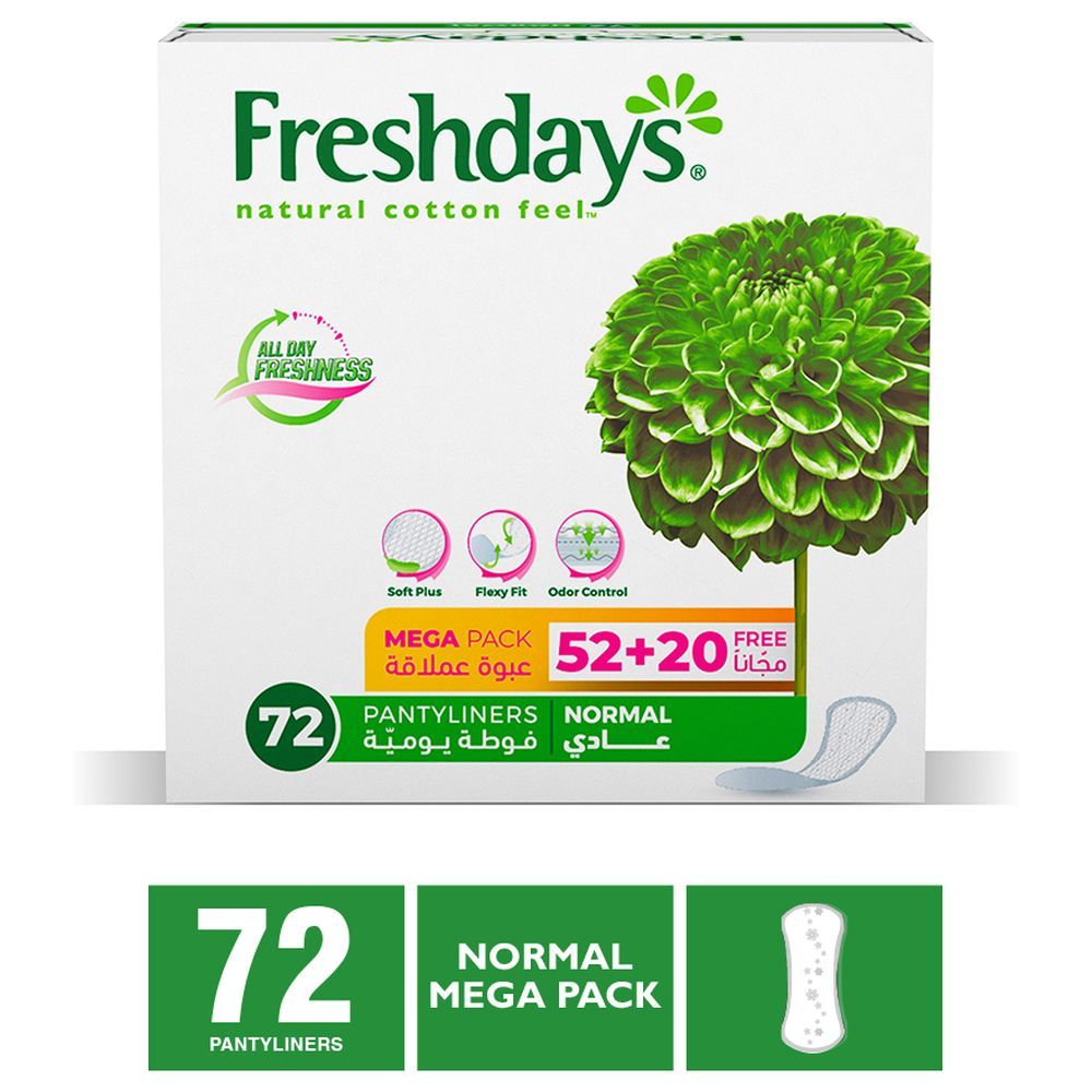 Freshdays Daily Liners Normal 72 Pads