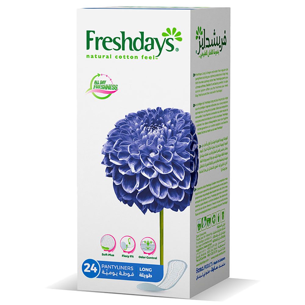 Freshdays - Daily Liners Long - 24 Pads