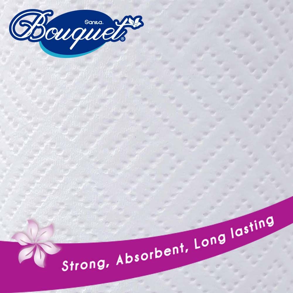 Sanita Bouquet Paper Kitchen Towel 28cm 3+1 Free Roll