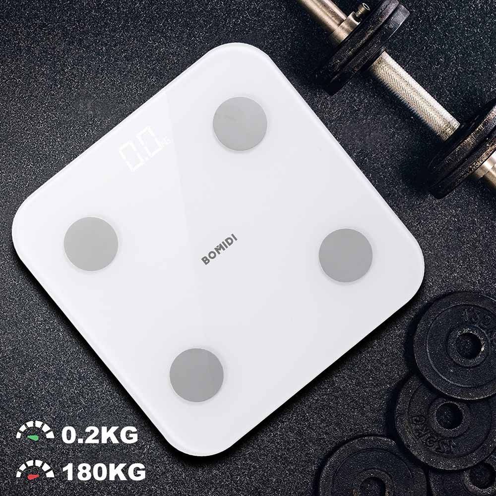 Bomidi - S1 Smart Body Fat Weight Scale - White