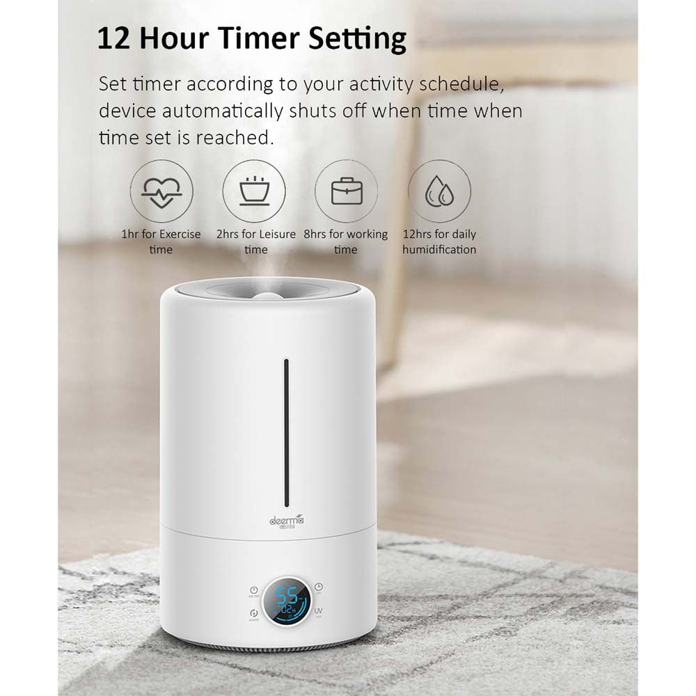 Deerma - Touch Display Smart Humidifier 5L - White