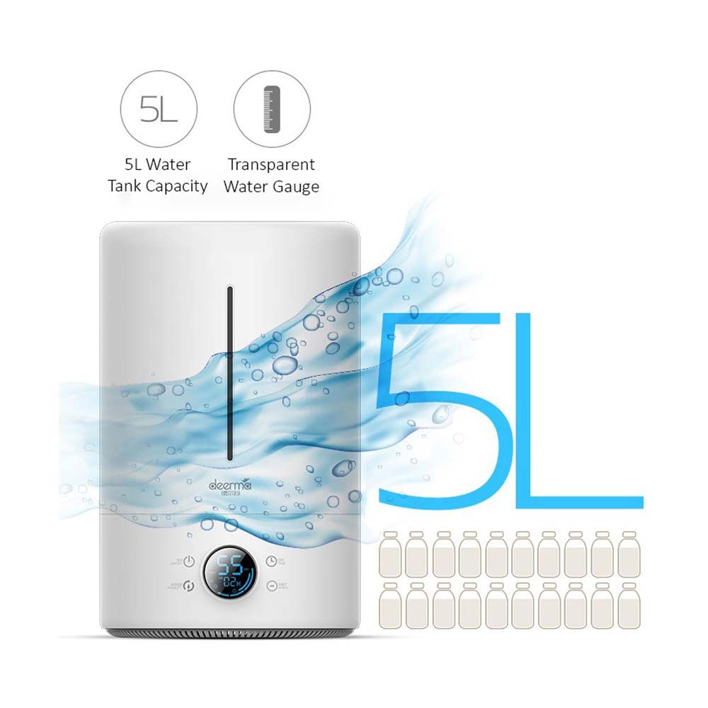 Deerma - Touch Display Smart Humidifier 5L - White