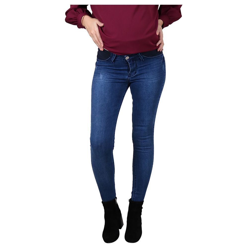 Oh9Shop - Zola Blue Slim Jeans