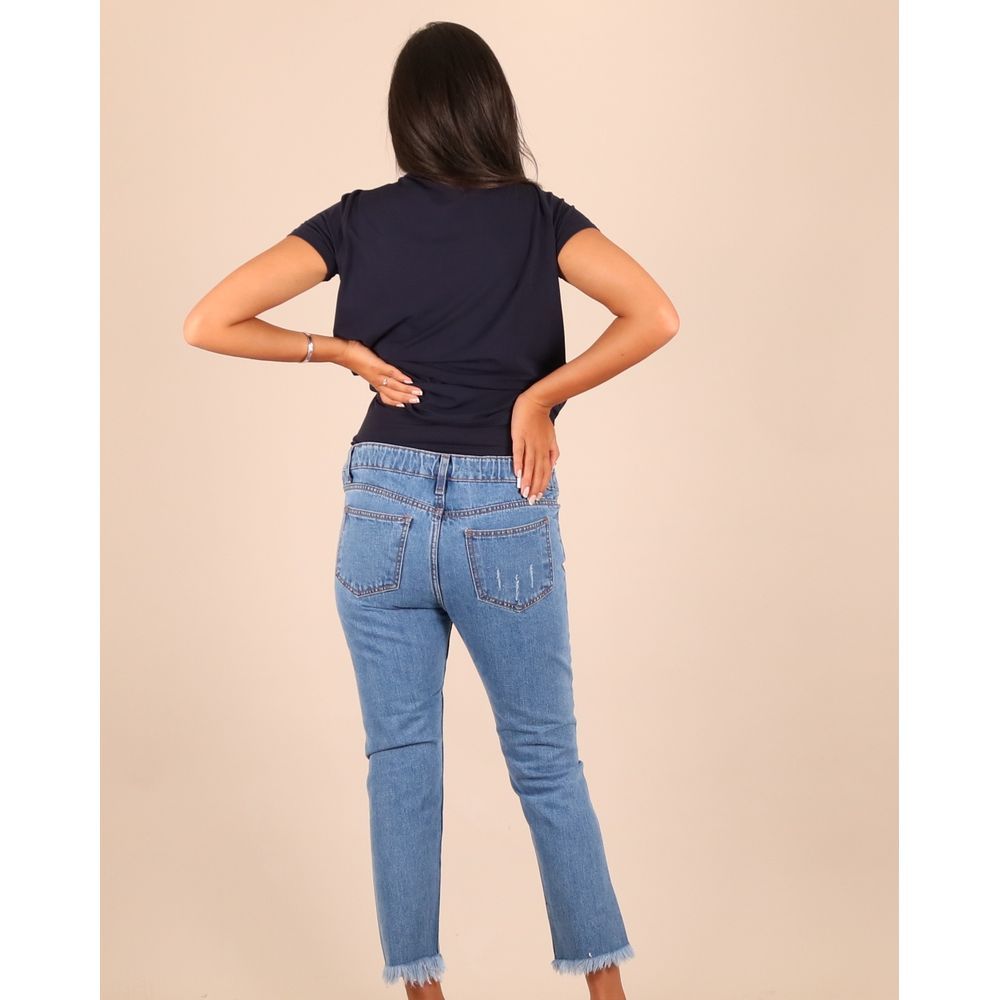 Oh9shop - Blue Denim Sima Boyfriend Jeans