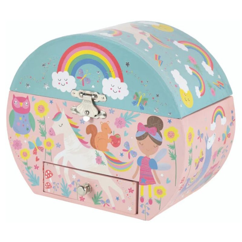 Floss & Rock - Rainbow Fairy Oval Jewellery Box