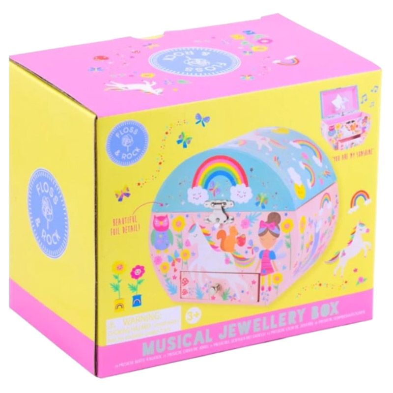 Floss & Rock - Rainbow Fairy Oval Jewellery Box