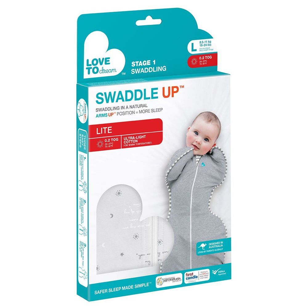 Love To Dream - You Are My Swaddle Up Lite - Grey