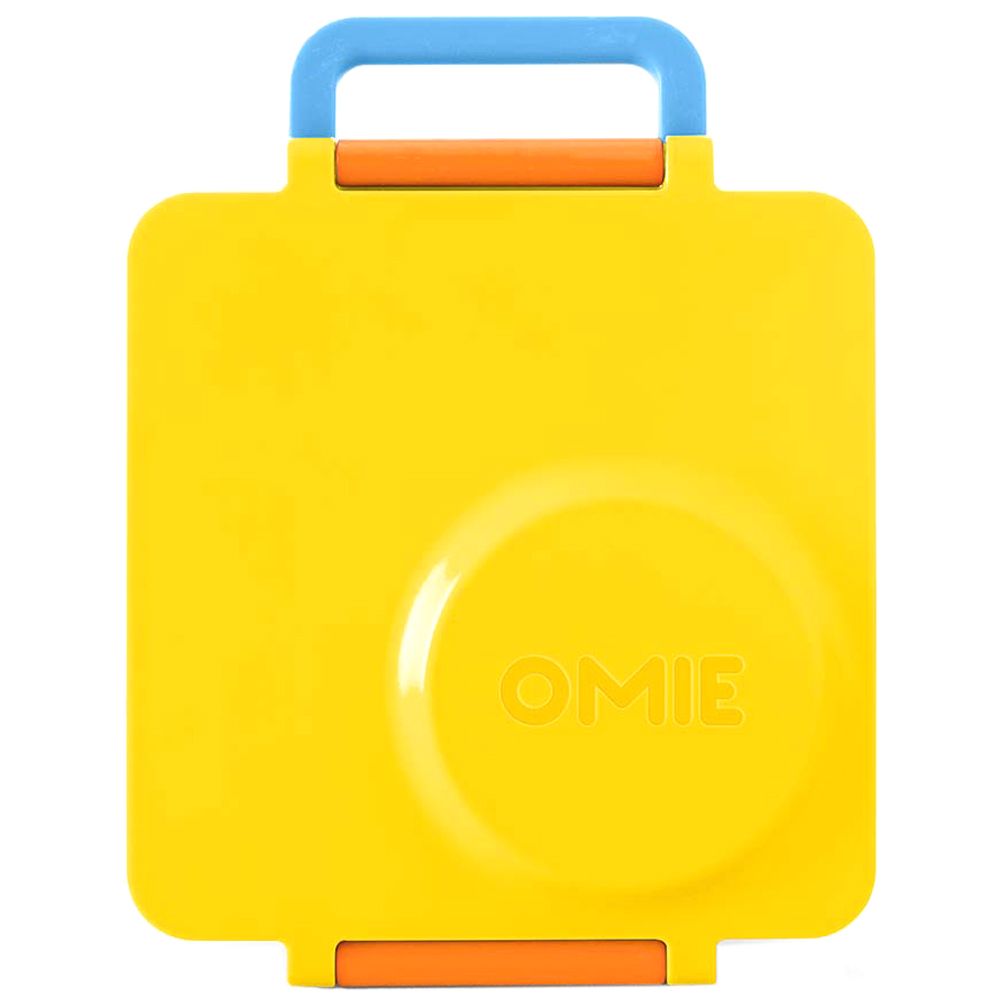 OmieBox - 2nd Gen 3 Compartments Kids Bento Box with Insulated Thermos-Sunshine