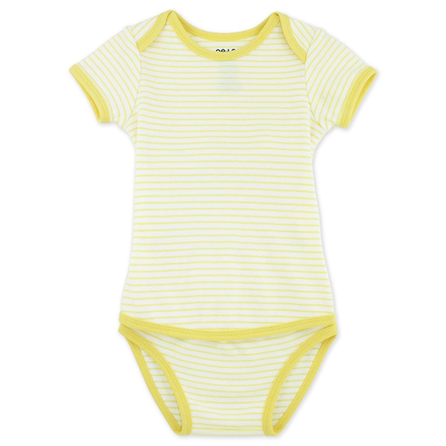 Oeteo - Easyeo Variety Short Sleeve Romper 3 Piece - Yellow