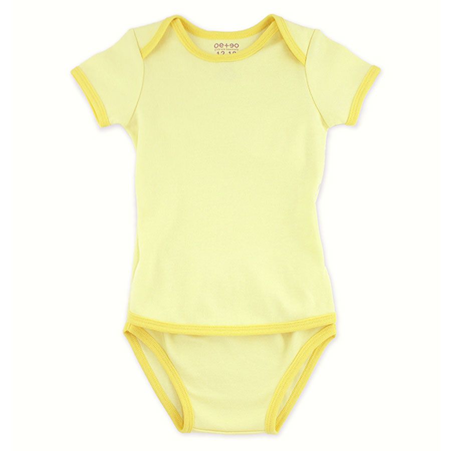 Oeteo - Easyeo Variety Short Sleeve Romper 3 Piece - Yellow