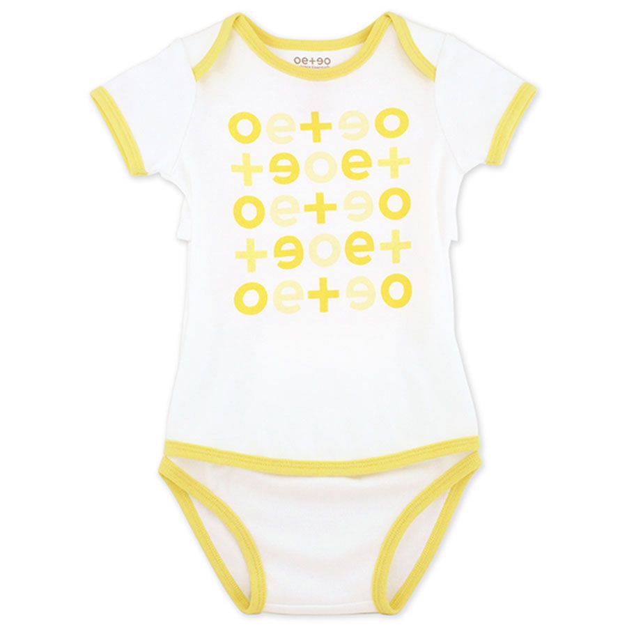 Oeteo - Easyeo Variety Short Sleeve Romper 3 Piece - Yellow